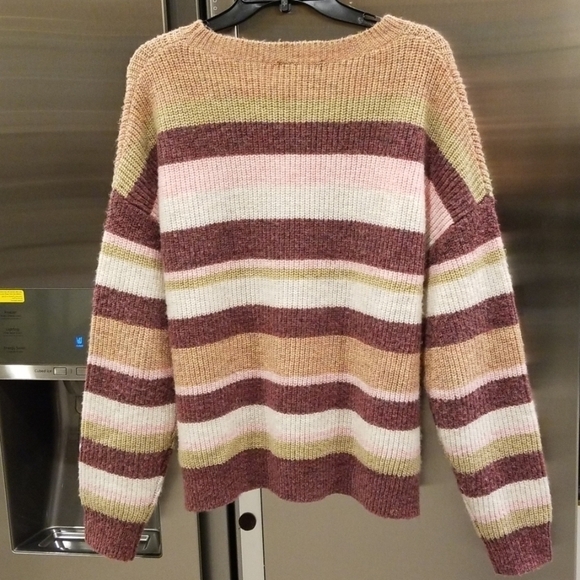 💕SANCTUARY💕 Cozy Striped Multi-Color Sweater - Picture 7 of 8